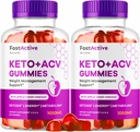 (2 Pack) Fast Active Keto ACV Gummies, Fast Active Keto Gummies 1050MG, FastActive Apple Cider Gummies, Fast Active Keto Gummy Advanced Formula, FastActive Keto ACV Gummies, 120 Gummies για 2 μήνες