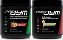 JYM Supplement Science PRE JYM 30 Υπηρεσίες - Φράουλα Kiwi & - Μετά την προπόνηση με BCAA, Γλουταμίνη, Creatine HCL, Beta-Alanine, και More Rainbow Sherbert Flavor, 30 Υπηρέτες, 21.2 oz.