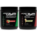 JYM Supplement Science PRE JYM 30 Υπηρεσίες - Φράουλα Kiwi & - Μετά την προπόνηση με BCAA, Γλουταμίνη, Creatine HCL, Beta-Alanine, και More Rainbow Sherbert Flavor, 30 Υπηρέτες, 21.2 oz.