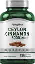 Κάψουλες κανέλας 6000mg 135 Count 