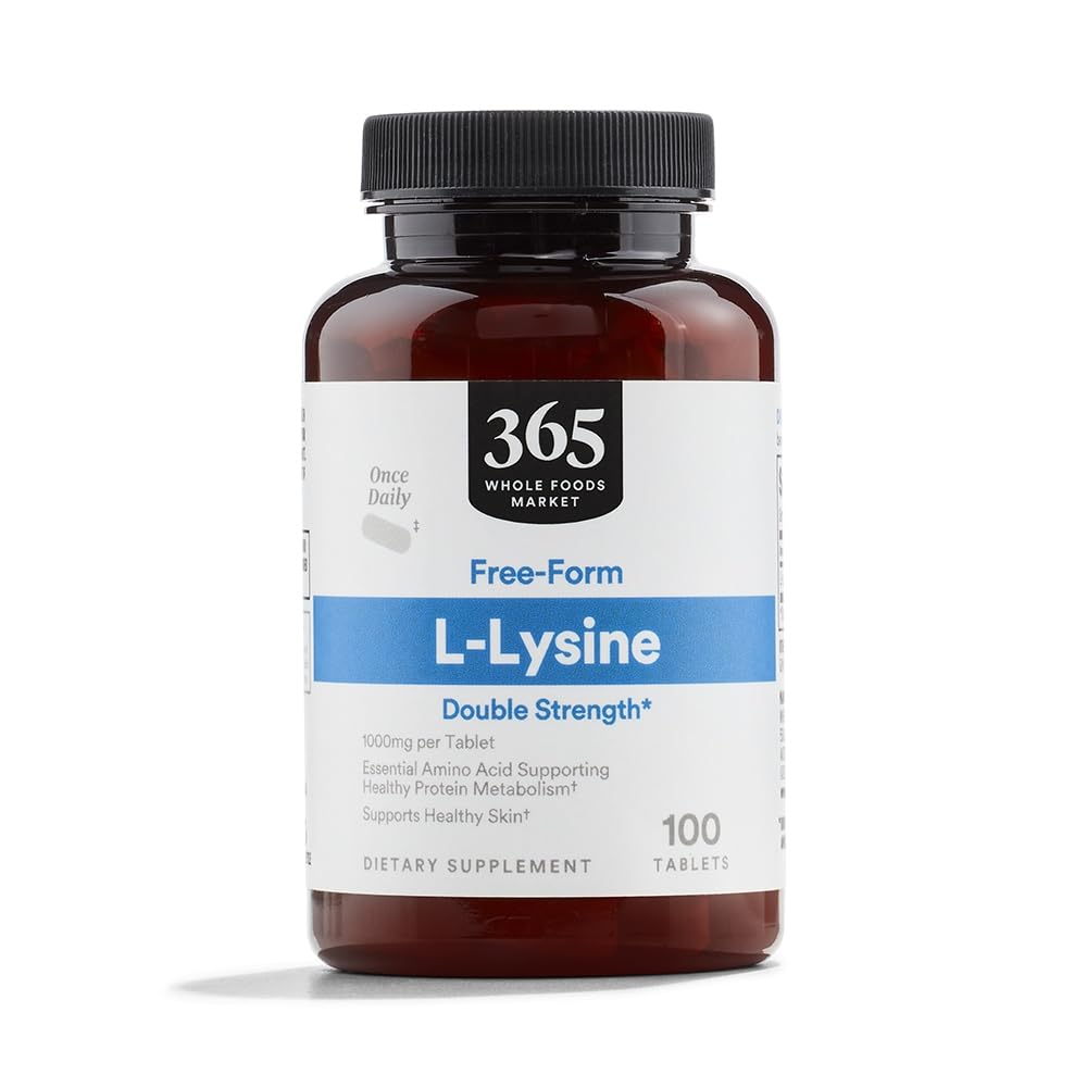 Ολόκληρη αγορά τροφίμων, L-Lysine διπλή δύναμη, 100 κόμης