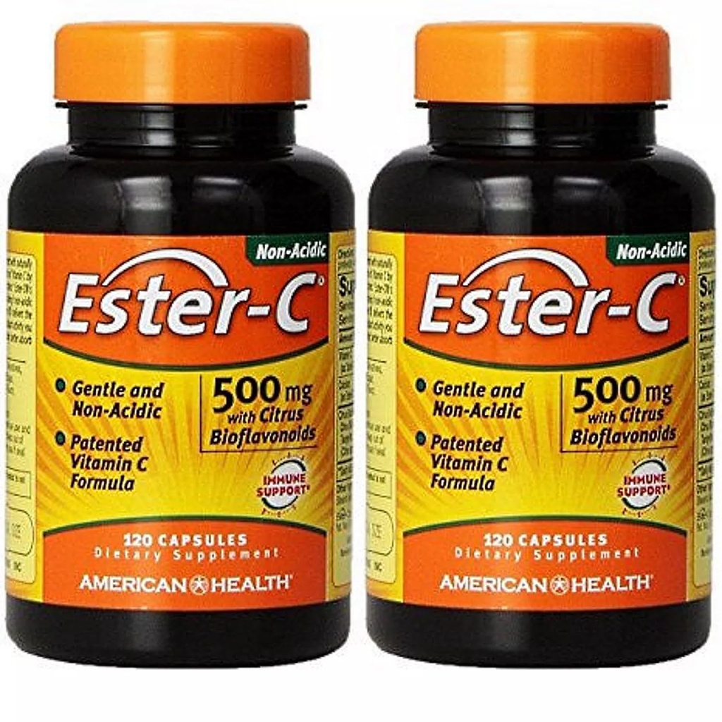 Ester- C 500 mg με Citrus Bioflavonoids 120+120 Δωρεάν American Health Products 1