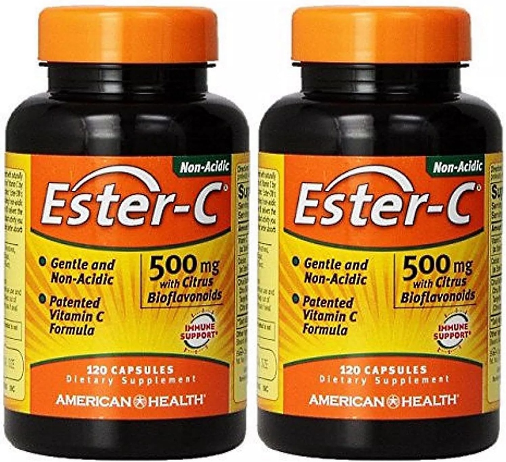 Ester- C 500 mg με Citrus Bioflavonoids 120+120 Δωρεάν American Health Products 1
