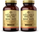 Solgar Vitamin C 1000 mg με Rose HIPS - 100 δισκία, Συσκευασία των 2 - Αντιοξειδωτική & Ανοσολογική Υποστήριξη - Μη ΓΤΟ, Vegan, Χωρίς γλουτένη, Χωρίς γαλακτοκομικά, Kosher - 200 Σύνολο Σερβιρίσματος