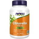 NOW Συμπληρώματα Τροφίμων, Chlorella 1000 mg με φυσική παρουσία Χλωροφύλλης, Beta- Carotene, μεικτά Καροτενοειδή, Βιταμίνη C, Σιδήρου και Πρωτεΐνης, 120 δισκία