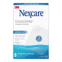 Nexcare Tegaderm Αδιάβροχο Διαφανές Φόρεμα, Αδιάβροχο, Αδιάβροχο, Παρέχει προστασία σε μικρά εγκαύματα, Σκραπς, περικοπές, Κυψέλες και εκδορές, 2.375 x 2,75 in, 8 Count