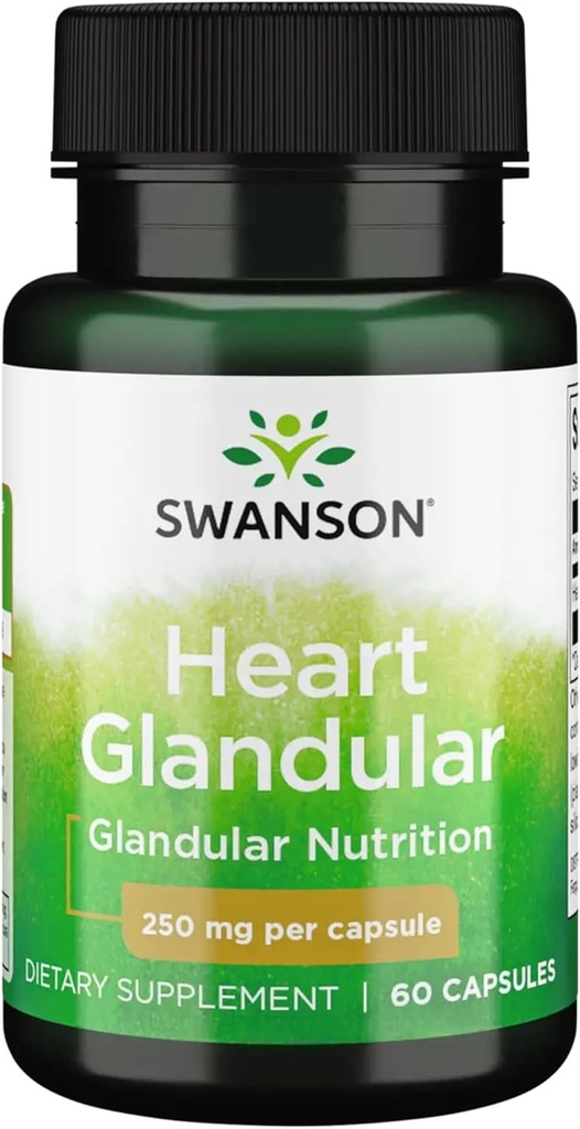 Swanson Raw Heart Glandular 250 Milligrams 60 Κάψουλες