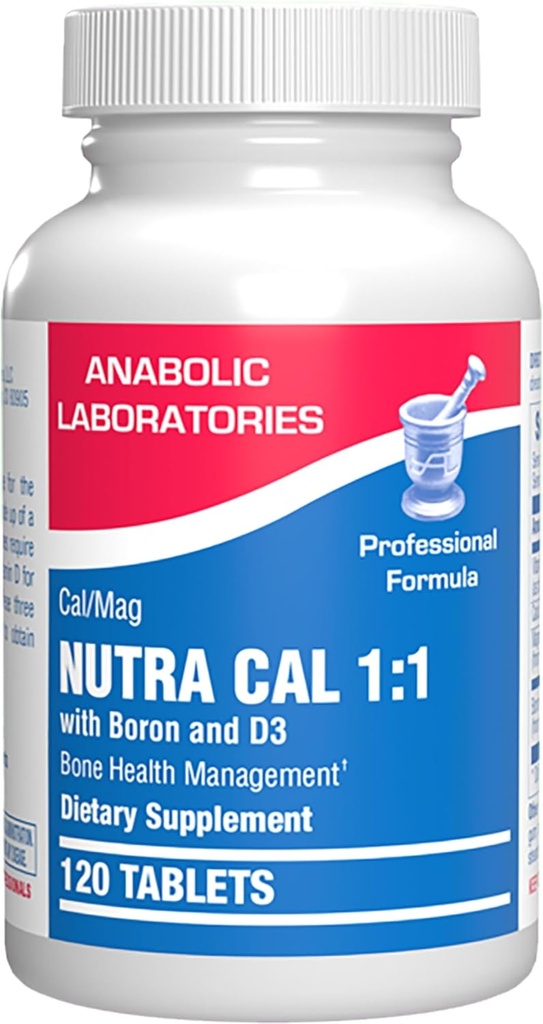 Ασβέστιο Μαγνήσιο D3 Συμπλήρωμα οστών για τις γυναίκες - Clinical Bone Strength Supplement with Magnesium Calcium Vitamin D3 & Boron Complex for Bone Maintenance - 120 Count Nutra Cal 1:1