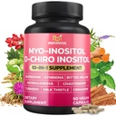 BMVINVOL Inositol συμπλήρωμα - Myo-Ινοσιτόλη και D-Χίρο Ινοσιτόλη Ιδανικό 40:1 Ratio - Plus Βερβερίνη, Κανέλα, Ashwagandha + 5 Περισσότερα - 60 κάψουλες