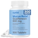 Curist Guaifenesin 600 mg δισκία παρατεταμένης αποδέσμευσης (300 δισκία χωρίς χρωστική) - Reventorant Mucus Relief, Generic Guaifenesin 600 mg, (Bulk Pack)