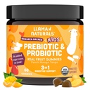 Llama Naturals Παιδικό προβιοτικό με προβιοτικές Ίνες, Vegan, Βιολογικά Πρεβιοτικά και Προβιοτικά Gummies για την υποστήριξη της υγείας των ούλων, Τοντλερ Real Fruit Gummy Βιταμίνες, Όχι Προστιθέμενη ζάχαρη από ζαχαροκάλαμο, Ροδάκινο Mango, 60 Ct