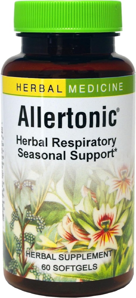 Βότανα Etc. Allertonic - Υγιεινή υποστήριξη αναπνοής - βοτανικό μείγμα για να βοηθήσει την εποχική δυσφορία - Πνεύμονα & αναπνευστική υγεία Υποστήριξη με Stinging Nattle - 60 Softgels (60 Services)