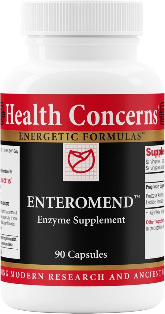 Ανησυχίες για την υγεία Enteromend – Digestive Enzyme Supplement for Gut Health, Bloating & Food Sensitivity Relief – Εντερική & Επιπεφυκευτική Υποστήριξη – Protease, Amylase, Lactase & Peptidase – 90 Κάψουλες