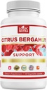 Citrus Bergamot συμπλήρωμα για την υψηλή χοληστερόλη – 1000mg Citrus Bergamot Extract 10:1 (2 Caps) – Βιολογικό, μη ΓΤΟ, Πατενταρισμένο κλινικό μείγμα Βαθμού Bergamo για την υγεία της καρδιάς – 60 κάψουλες