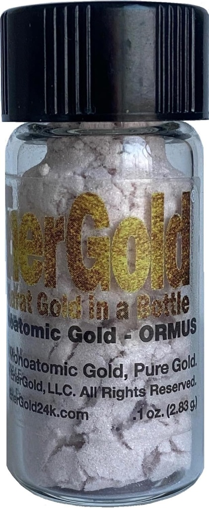 EnerGold® Monoatomic Gold/ORMUS: World's ΜΟΝΟ Pure-G O L D! Deflect Radiation, EMFs, & Low-Energy Frequencies; Repair DNA, Pineal Gland, & All Tisses of The Body; Energie Your Aura & Chakras,...