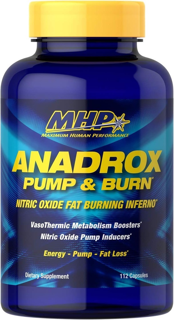 MHP Αντλία Anadrox & Burn, Λίπος Nitric Oxide Burning Inferno, 112 κάψουλες