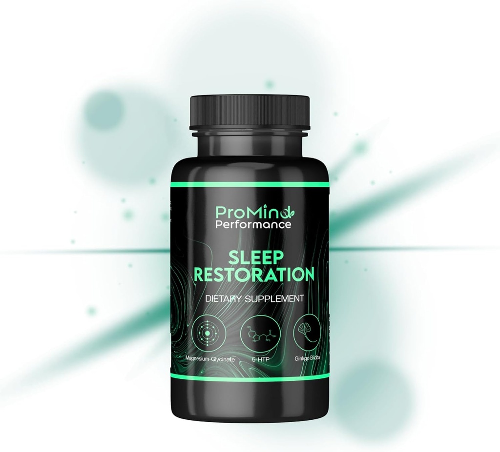 Promind Sleep Aid- Nootropic Infused with Μαγνήσιο Γλυκινικό, Τρυπτοφάνη, Ginkgo, L-Θεανίνη, 5-HTP και Valerian Root, 120 Κάψουλες - 40 Υπηρεσίες