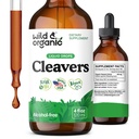 Άγρια & Βιολογικά Χρώματα - Βότανο Detox Drops with Cleavers Herb - Galium Aparine Leaf Extract Supplement - Vegan, Sugar & Alcohol-Free - 4 fl oz
