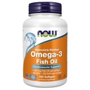 NOW Συμπληρώματα, Omega-3 180 EPA / 120 DHA, Μοριακά Αποσταγμένο, Καρδιαγγειακή Υποστήριξη, 100 Softgels