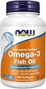 NOW Συμπληρώματα, Omega-3 180 EPA / 120 DHA, Μοριακά Αποσταγμένο, Καρδιαγγειακή Υποστήριξη, 100 Softgels