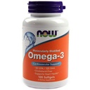 Now Foods Omega-3 Fish Oil, 1,000 mg, 180 EPA - 120 DHA, 100 Softgels