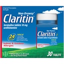 Claritin 24 HR Non Drowsy Allergy Medicine, Loratadine antihistamine tablets, 30 Ct