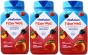 VitaFusion, Fiber Well Gummies, Συμπλήρωμα ινών, Ποικίλες Γεύσεις - 90 gummies, Συσκευασία των 3