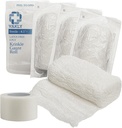 Vakly Sterile Krinkle Kerlix Τύπος Gauze Ralls Bandage [5 Pack] Highly Absorbent Fluff 100% Βαμβακερό ζάντες Roll 4.5"x4.1yds 6-Ply - Ατομικά τυλίγεται Mesh Gauzes + Ιατρική ταινία - Συσκευασία Μάιος Vary