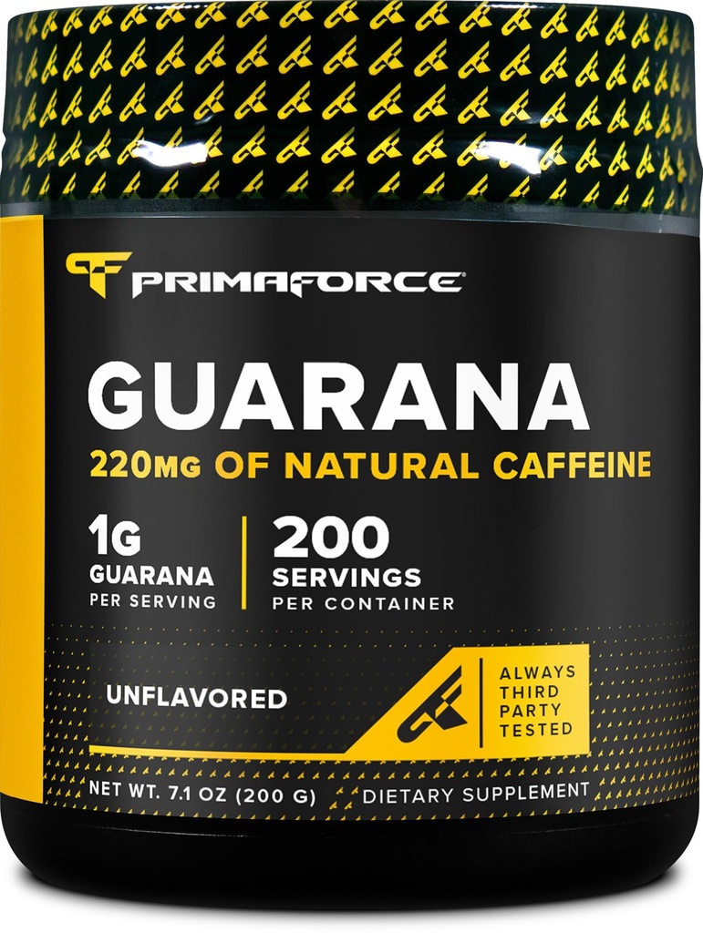 Primaforce Guarana Powder (200g) (Άγευστη) - Αγνή Guarana, 200 Υπηρεσίες