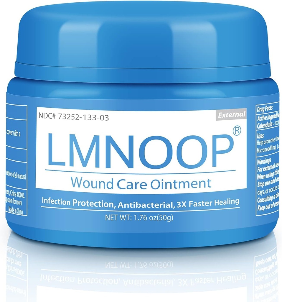 LMNOOP® Αλοιφή επούλωσης τραύματος, για Χρόνια Πληγή, Κρεβάτι, Έλκη δέρματος, Κυτταρίτιδα, Έγκαυμα, Πόνοι, Χειρουργική Πληγή, Μόλυνση Τραυμάτων, Κόψιμο, Κυψέλες, Ανακούφιση Πόνου, Αντιφλεγμονώδης Κρέμα