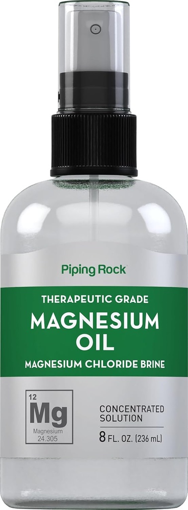 Pure Magnesium Oil Spray Piping Rock 8 Fl Oz 