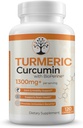 Turmeric Supplement with 95% Standardized Curcuminoids and Black Pepper Extract - Αντιοξειδωτικά Οφέλη - 120 Vegan Κάψουλες