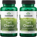 Swanson HiActives Tart Cherry - Φυσικό συμπλήρωμα υποστήριξης κοινής υγείας, κινητικότητας & ευελιξίας - Βοηθά στην ενίσχυση των δομών κολλαγόνου & συνδετικού ιστού - (60 κάψουλες, 465mg το καθένα) (2 Pack)