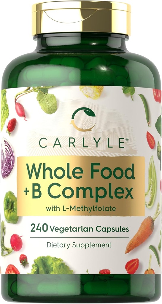 Carlyle Vitamin B Complex Whole Foods Blend 