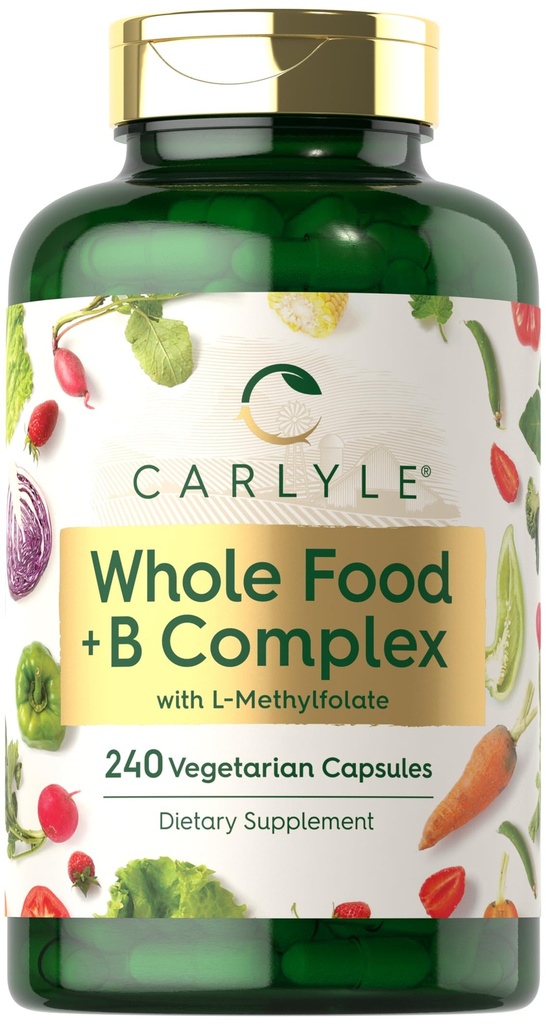 Carlyle Vitamin B Complex Whole Foods Blend 