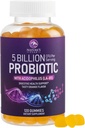 Probiotic Gummies 5 Δισεκατομμύρια CFU - ημερήσιο συμπλήρωμα προβιοτικής κοιλιάς για γυναίκες, άνδρες & εφήβους - Φυσική Digestive υγεία, «Καλή» κόγχη & ανοσοποιητική υποστήριξη με 6 Pro Biotic Strains - Orange Flavor - 120 Count