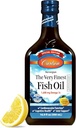 Carlson - The Very Finest Fish Oil, Special Edition, 1600 mg Omega-3s, Liquid Supplement, Norwegian Fish Oil, Wild-Caught, Sustainablely Soured Liquid, Lemon, 500 mL (16.9 Fl Oz)