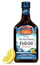 Carlson - The Very Finest Fish Oil, Special Edition, 1600 mg Omega-3s, Liquid Supplement, Norwegian Fish Oil, Wild-Caught, Sustainablely Soured Liquid, Lemon, 500 mL (16.9 Fl Oz)