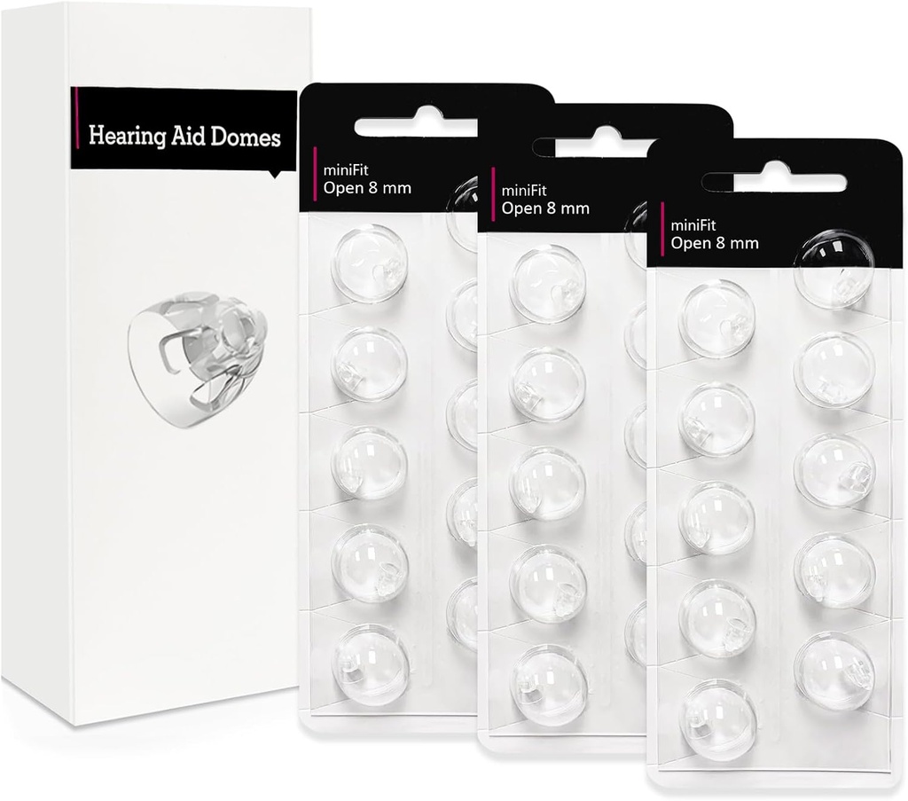 Ανοικτό 8mm-Hearing Domes βοήθειας για Oticon Minifit, Oticon προμήθειες ακουστικών βοηθημάτων, ανταλλακτικά εξαρτήματα μερών Universal Oticon Domes για ακουστικά βοηθήματα καθαρισμού σετ (30 τεμάχια)