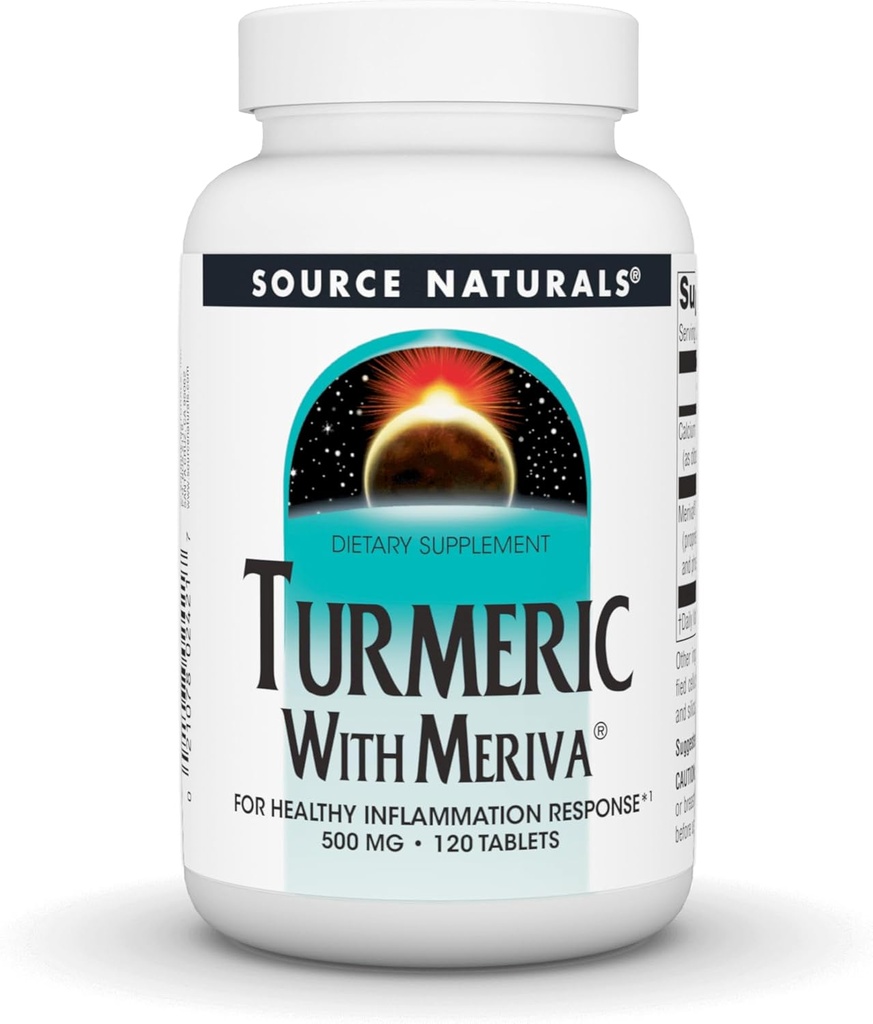 Πηγή Naturals Κουρκουμάς με Meriva, 500mg - 120 δισκία