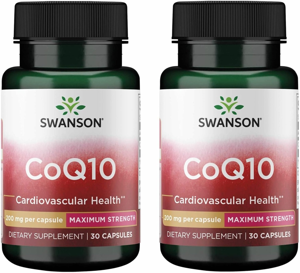 Swanson Coq10 200 200 Milligrams 30 Καψάκια (2 Συσκευασία)
