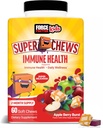 FORCE FACTOR Παιδιά Ανοσοποιητική Υγεία Super Chews, Παιδικό συμπλήρωμα ανοσοποιητικής υποστήριξης με βιταμίνη D για τα παιδιά, Elderberry, Βιταμίνη C, & Ψευδάργυρος, 2-μηνη παροχή, μη-GMO, Apple Berry Flavor, 60 μαλακά μάσημα
