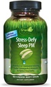 Irwin Naturals Stress-Defy Sleep PM - 50 Liquid Soft-Gels - Powerful 2-in-1 Combination with Ashwagandha & Melatonin - 25 Servings