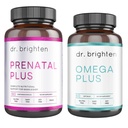 Dr. Brighten Prenatal Plus και Omega Plus Bundle για Έγκυες ή Νοσηλευτικές Μητέρες, Μη Γλουτένη, Χωρίς Σόγια