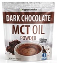 Opportuniteas MCT Oil Powder, Keto Creamer για καφέ, ποτά & smoothies, Χαμηλό Carb Keto Φιλικό, Boost Energy&Mental Focus, συμπλήρωμα για Ketogenic Diet, Gluten Free&Non-GMO, Σκοτεινή σοκολάτα 6 oz