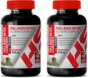 Καθαρίστε και Detox άνδρες - Full Body Detox και Cleanse Complex 920 MG - Γάλα Thittle συμπλήρωμα βοτάνων - 2 μπουκάλια 200 κάψουλες