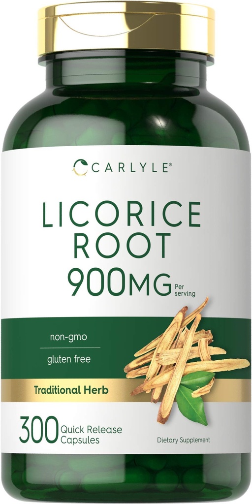 Carlyle κάψουλες ρίζας γλυκόριζας 900mg 