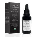 USDA Organic Beard Oil for Men, 3-in-1 Premium Grooming Oil with Argan Oil, Jojoba Oil, and More, For Beard Growth and Beard Wash - Ωδή to The Beard Earth and Sky Beard Oil, 1 fl oz - Αρωματισμένο