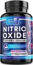 Επιπλέον δύναμη Nitric Oxide Booster 3000mg - 3X L-Αραγινίνη AKG & HCI + L-Citrulline Malate - Best μυϊκή υποστήριξη Nitric συμπλήρωμα - Φυσική ενέργεια, υποστήριξη καρδιάς AKG & HCI Εμφιαλωμένο ΗΠΑ - 60 κάψουλες