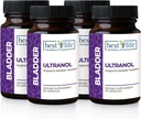 Ultranol Total Bladder Support - Φυσικό συμπλήρωμα βατόμουρου για την υγεία των ουροφόρων οδών, υπερδραστήριο έλεγχο της ουροδόχου κύστης, Ακράτεια - Μειώνει τις διαρροές και επείγων - 4 μπουκάλια - 120 κάψουλες